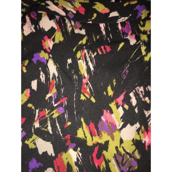 Lane Bryant Black Splatter Multi-Colored Polyester/Spandex Midi Pencil Skirt 2XL - Picture 3 of 10